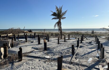 Flood Damaged Beach Site